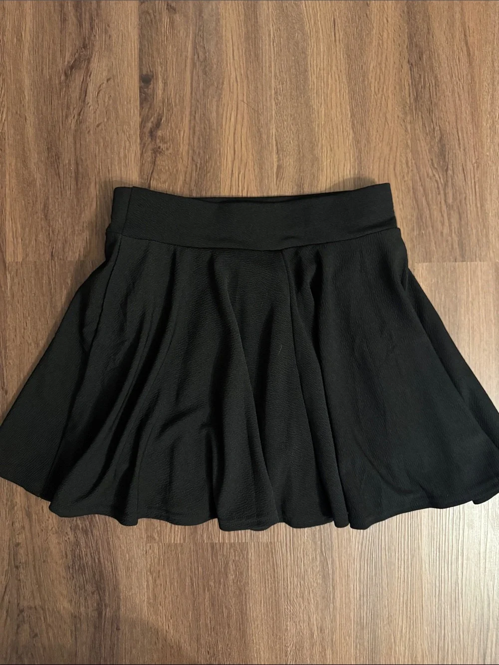 Women's Black Skater Skirt with Comfortable Waistband & attached shorts